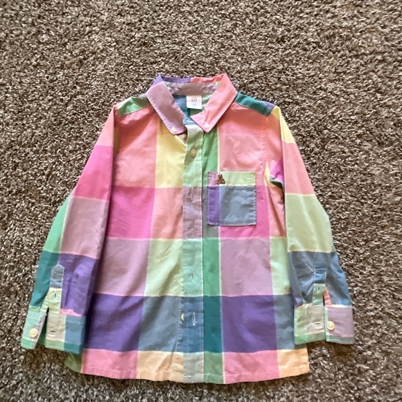Toddler Oxford Convertible Shirt 4T - Picture 2 of 4
